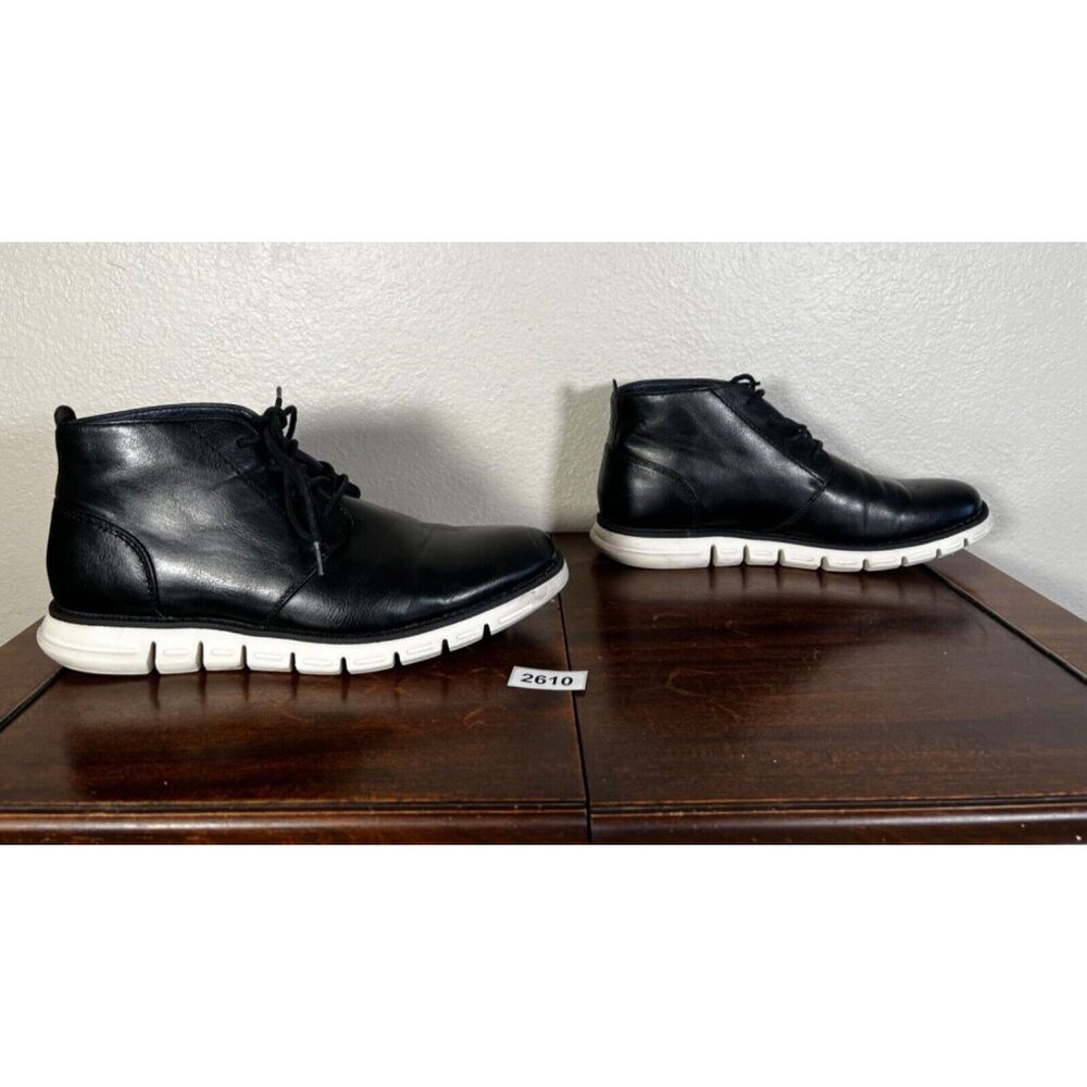 Nine West Hardey Men’s Chukka Boot Sz 9.5 Black Boots Colorblock Eur 42-43 - Picture 2 of 9